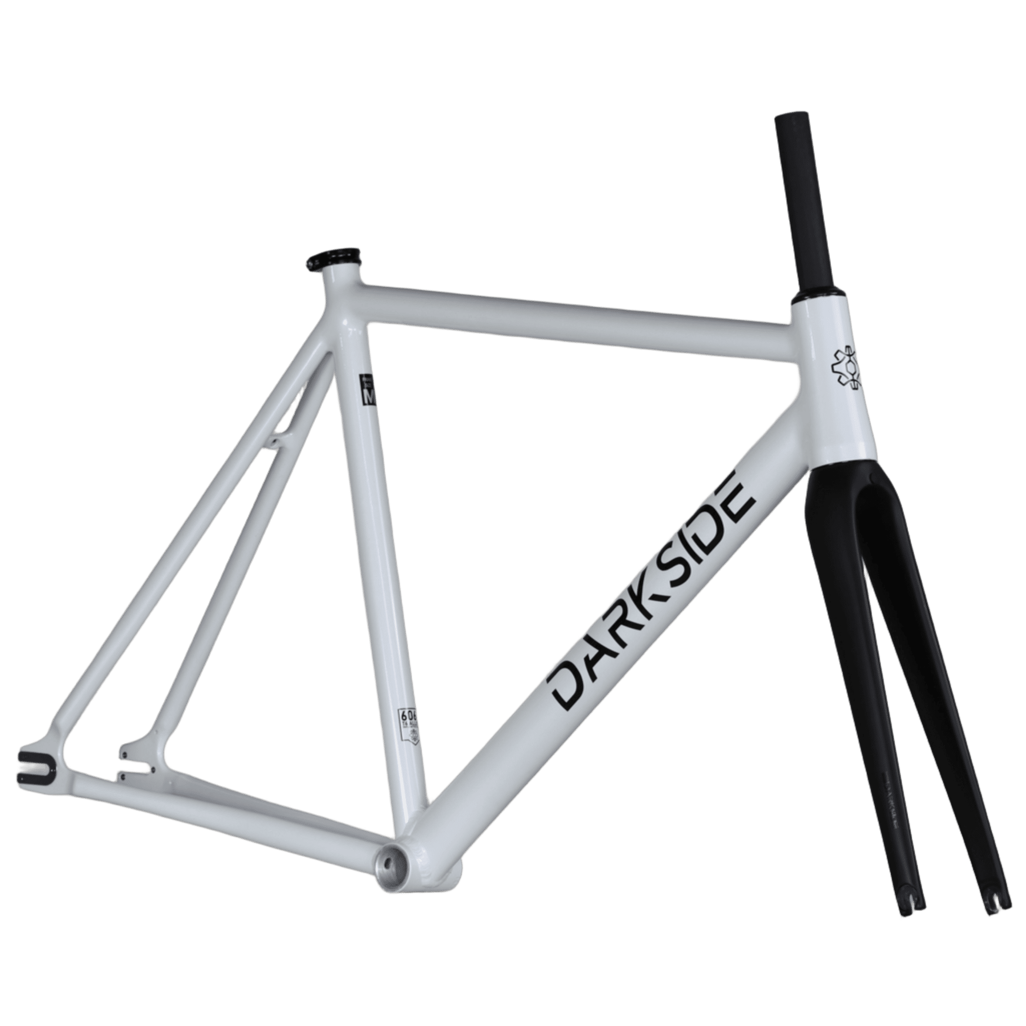 6061 aluminium fahrradrahmen MANNHEIM RAHMENSET black & white – DARKSIDE BICYCLES